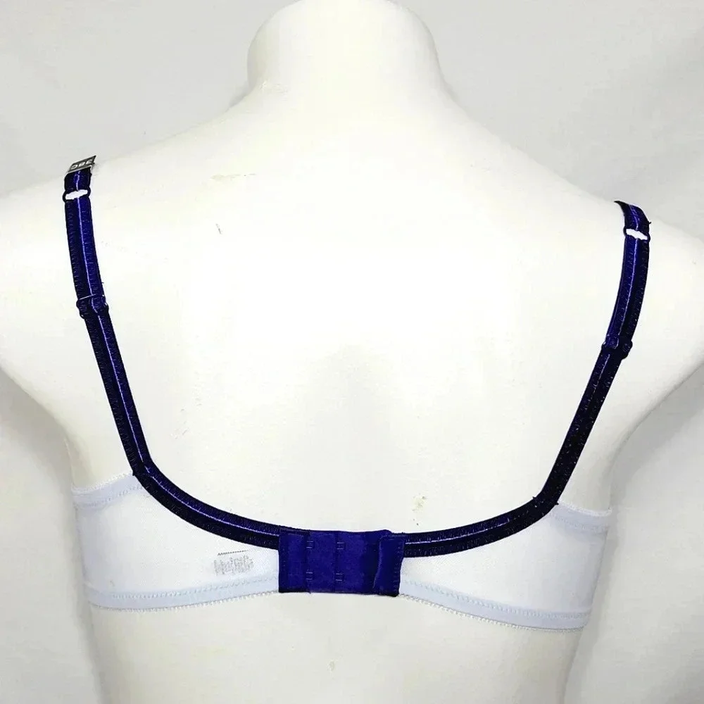 40DDD Paramour 115009 Ellie Demi Unlined Lace Underwire Bra‎ Blue Blossoms NWT